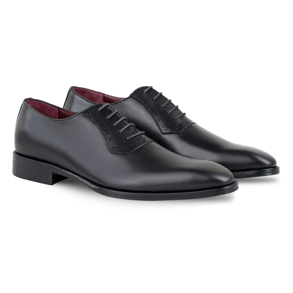 Branson: Richelieu Homme - Cuir Noir - Bleather Maroc