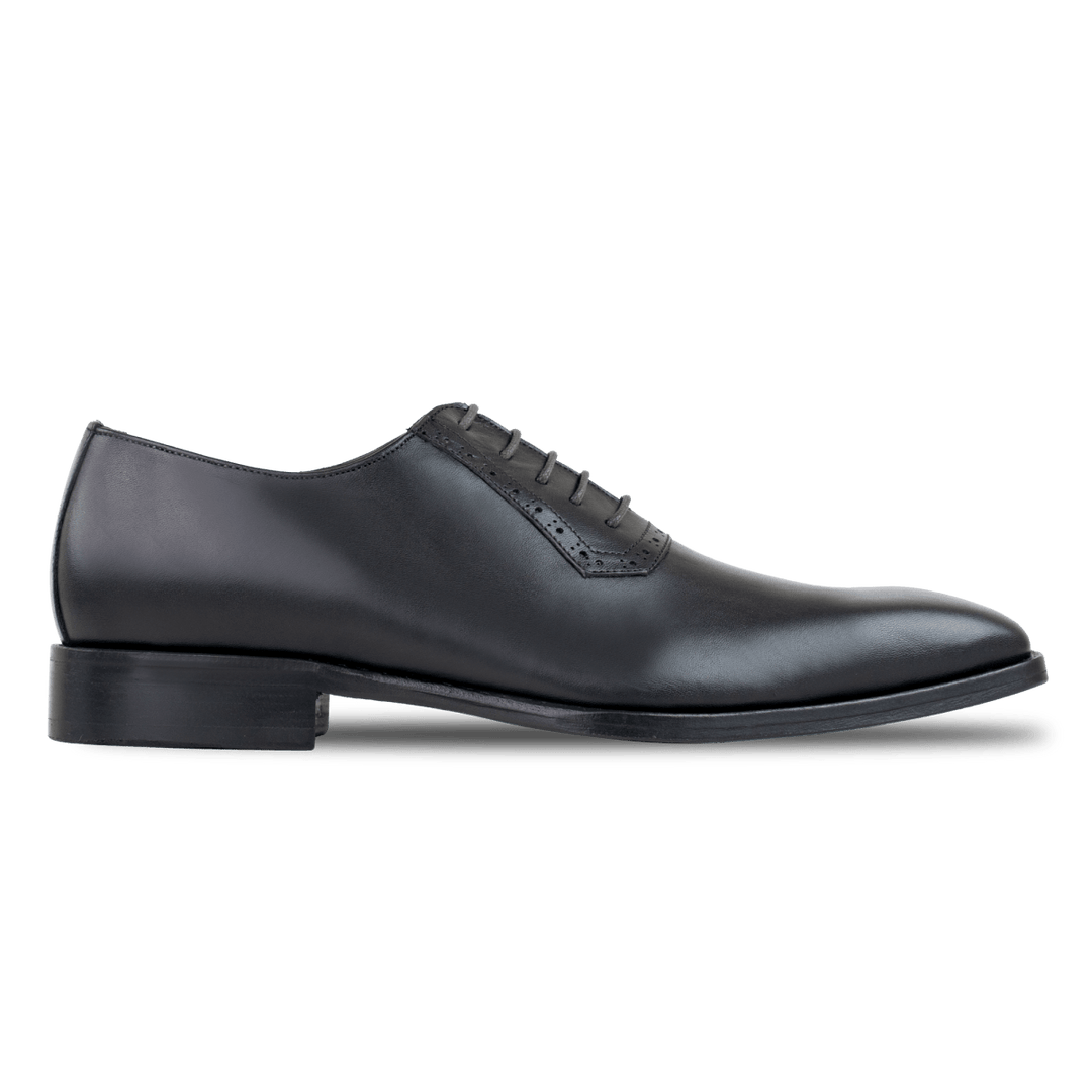 Branson: Richelieu Homme - Cuir Noir - Bleather Maroc