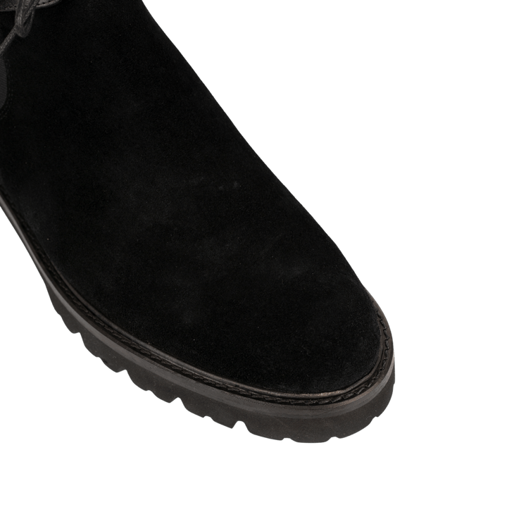 Brayen: Chelsea Boots Homme - Daim Noir - Bleather Maroc