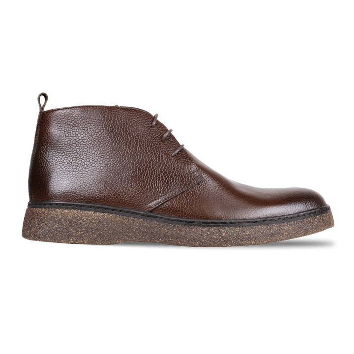 Bridge: Demi Bottes Homme - Cuir Marron - Bleather Maroc