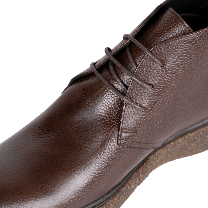 Bridge: Demi Bottes Homme - Cuir Marron - Bleather Maroc