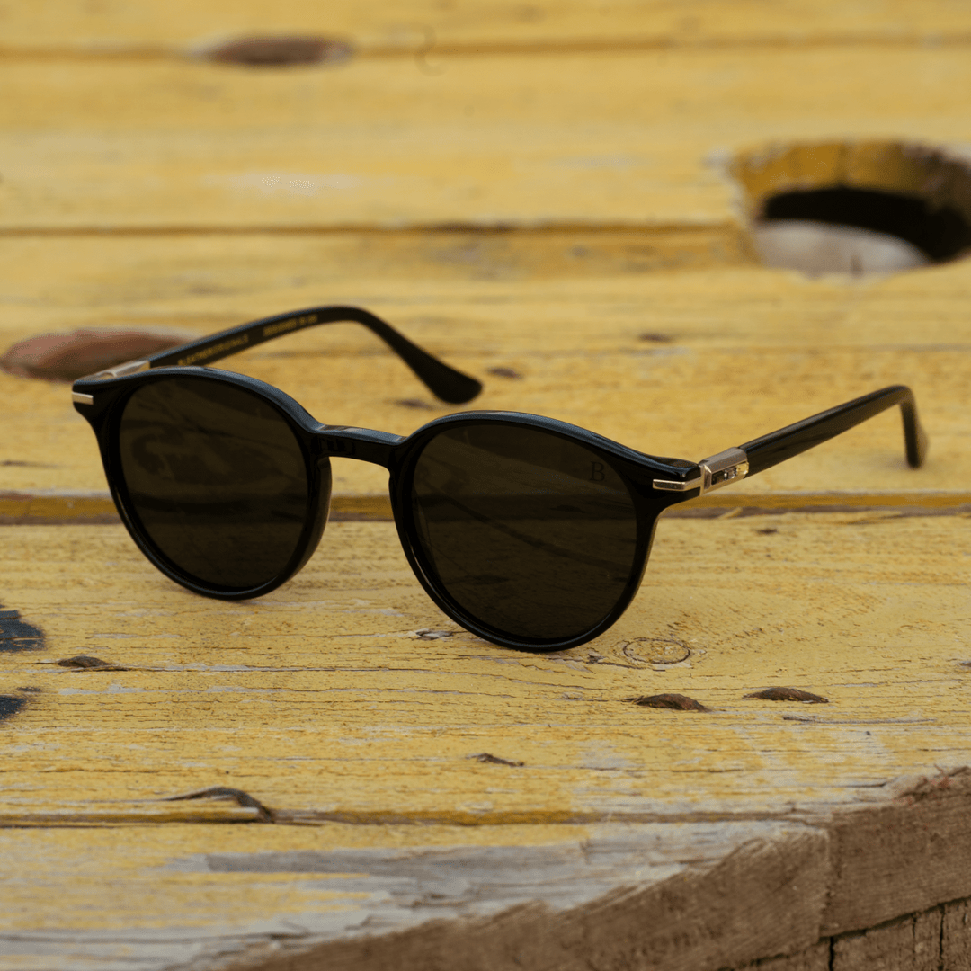 Bright: Lunettes de soleil de luxe Noir - Bleather Maroc