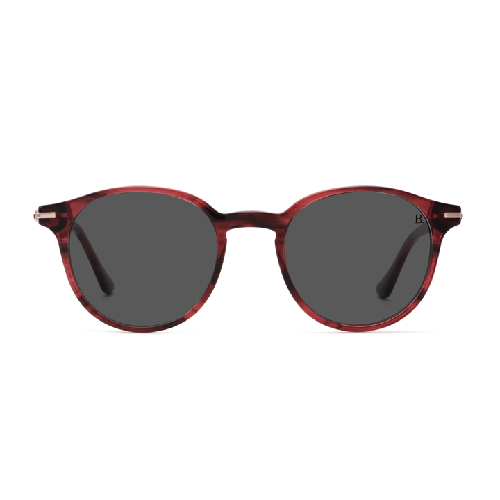 Bright: Lunettes de soleil de luxe Rouge - Bleather Maroc