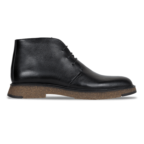 Brooking: Demi Bottes Homme - Cuir Noir