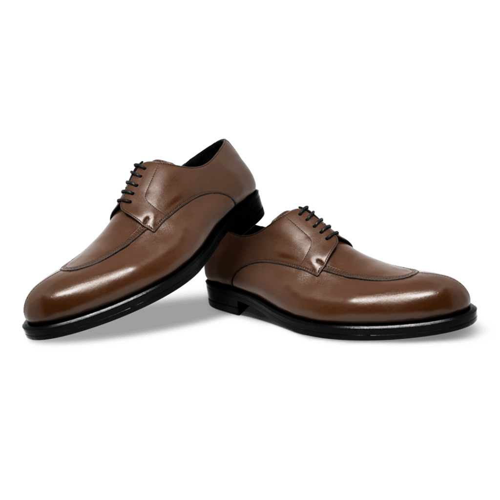 Brownrigg: Derby Homme - Cuir Marron - Bleather Maroc