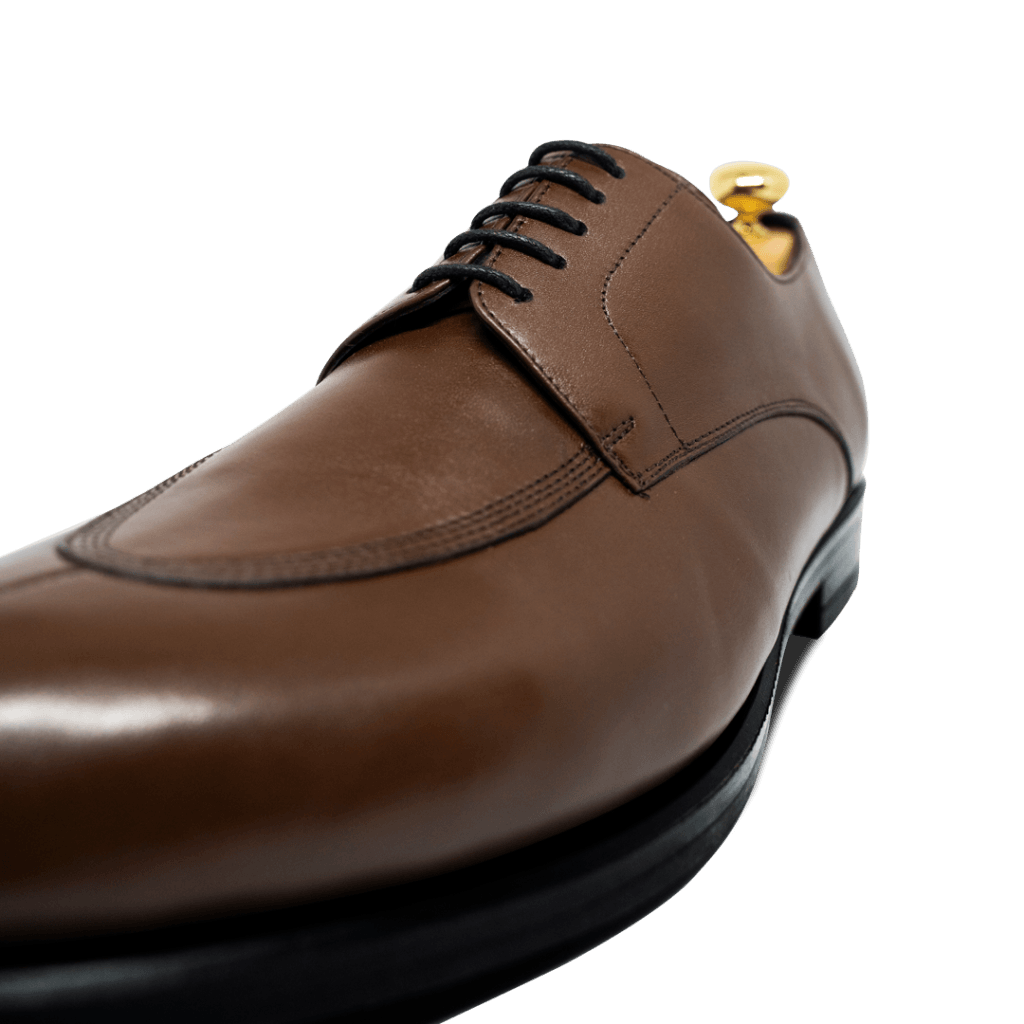 Brownrigg: Derby Homme - Cuir Marron - Bleather Maroc