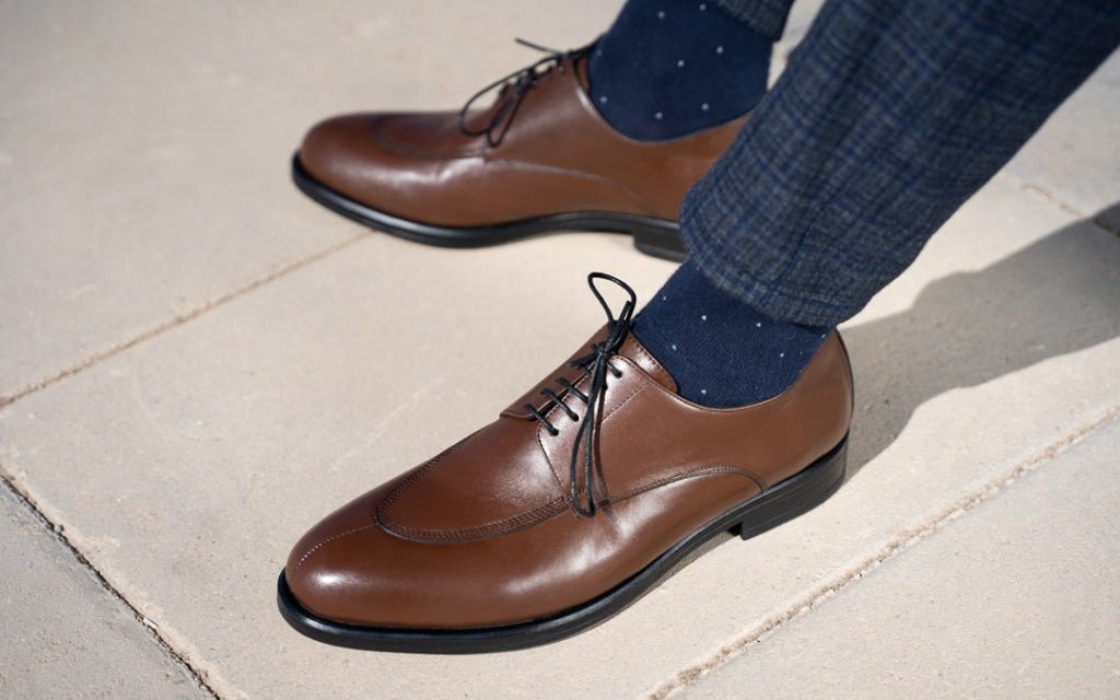 Brownrigg: Derby Homme - Cuir Marron - Bleather Maroc