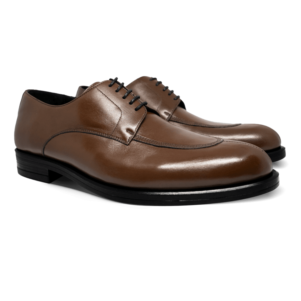 Brownrigg: Derby Homme - Cuir Marron - Bleather Maroc