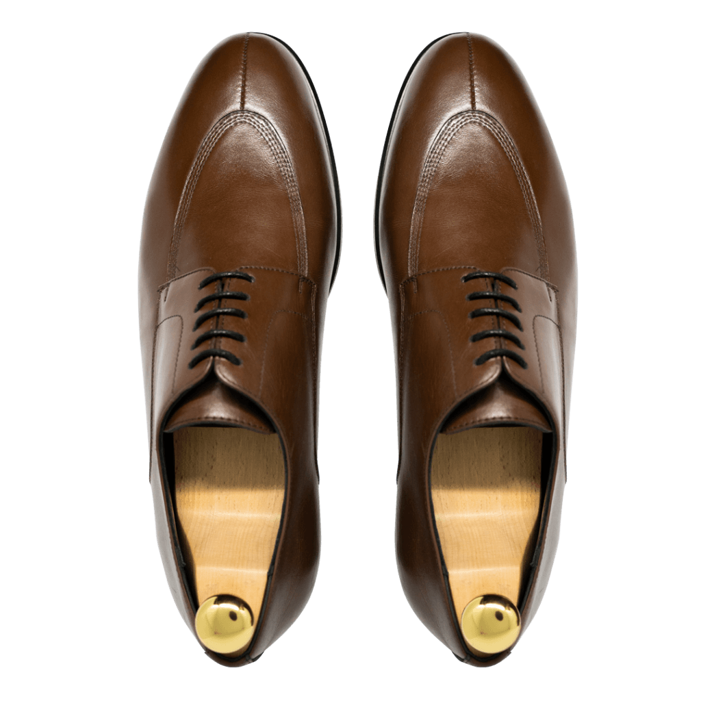 Brownrigg: Derby Homme - Cuir Marron - Bleather Maroc