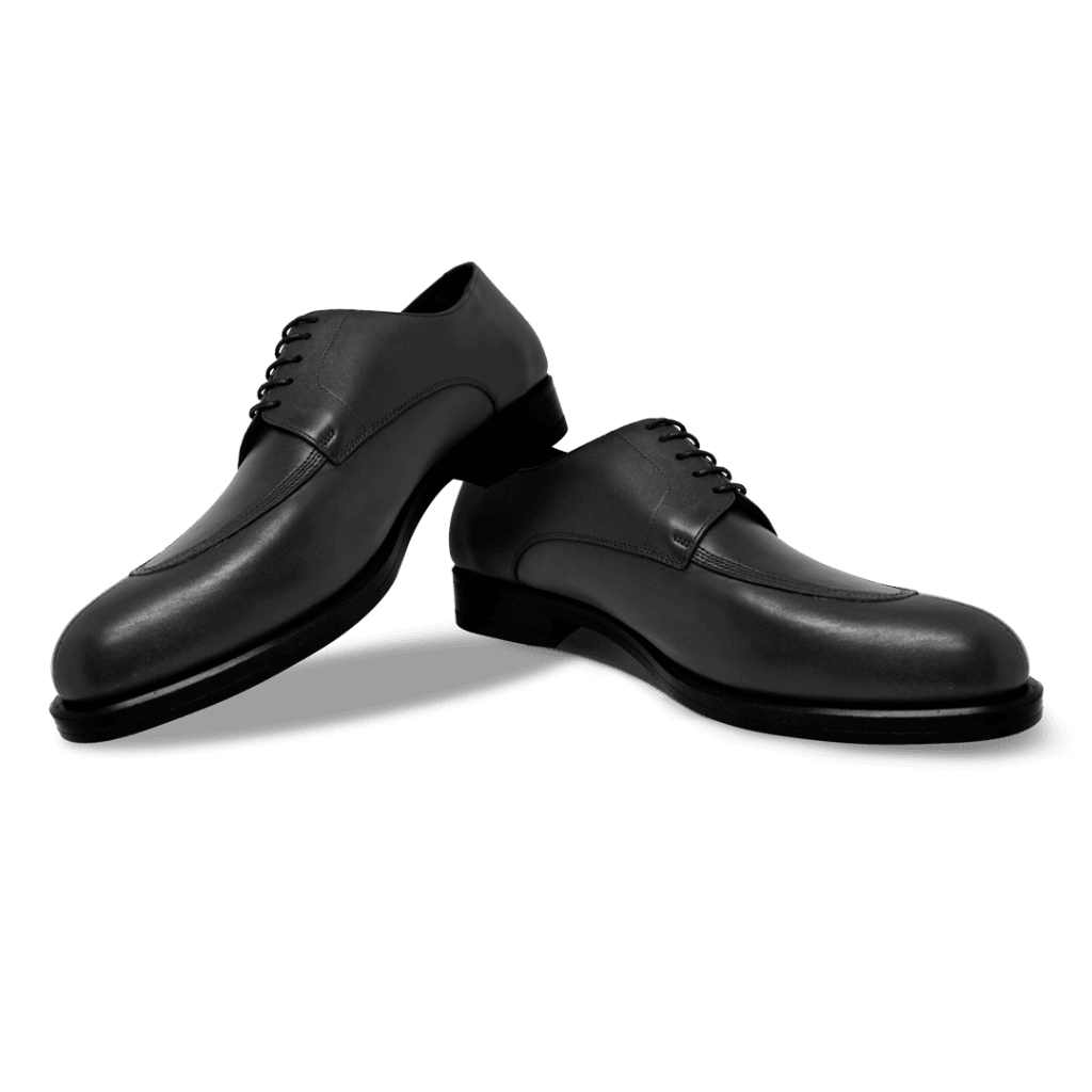 Brownrigg: Derby Homme - Cuir Noir - Bleather Maroc