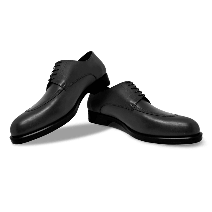 Brownrigg: Derby Homme - Cuir Noir - Bleather Maroc