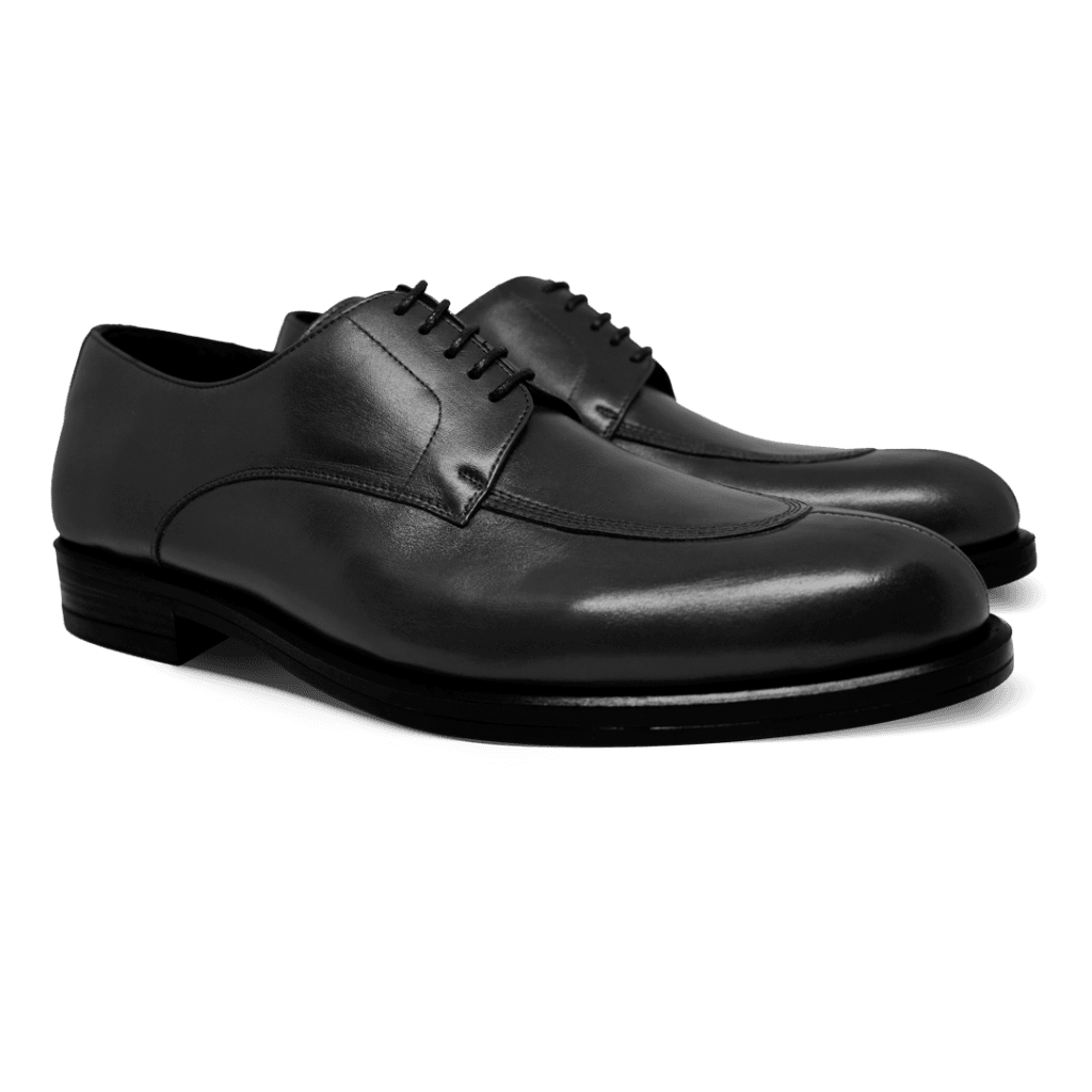 Brownrigg: Derby Homme - Cuir Noir - Bleather Maroc