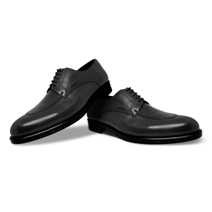 Brownrigg: Derby Homme - Cuir Noir - Bleather Maroc