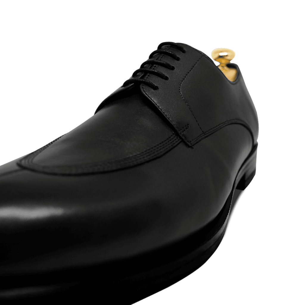 Brownrigg: Derby Homme - Cuir Noir - Bleather Maroc