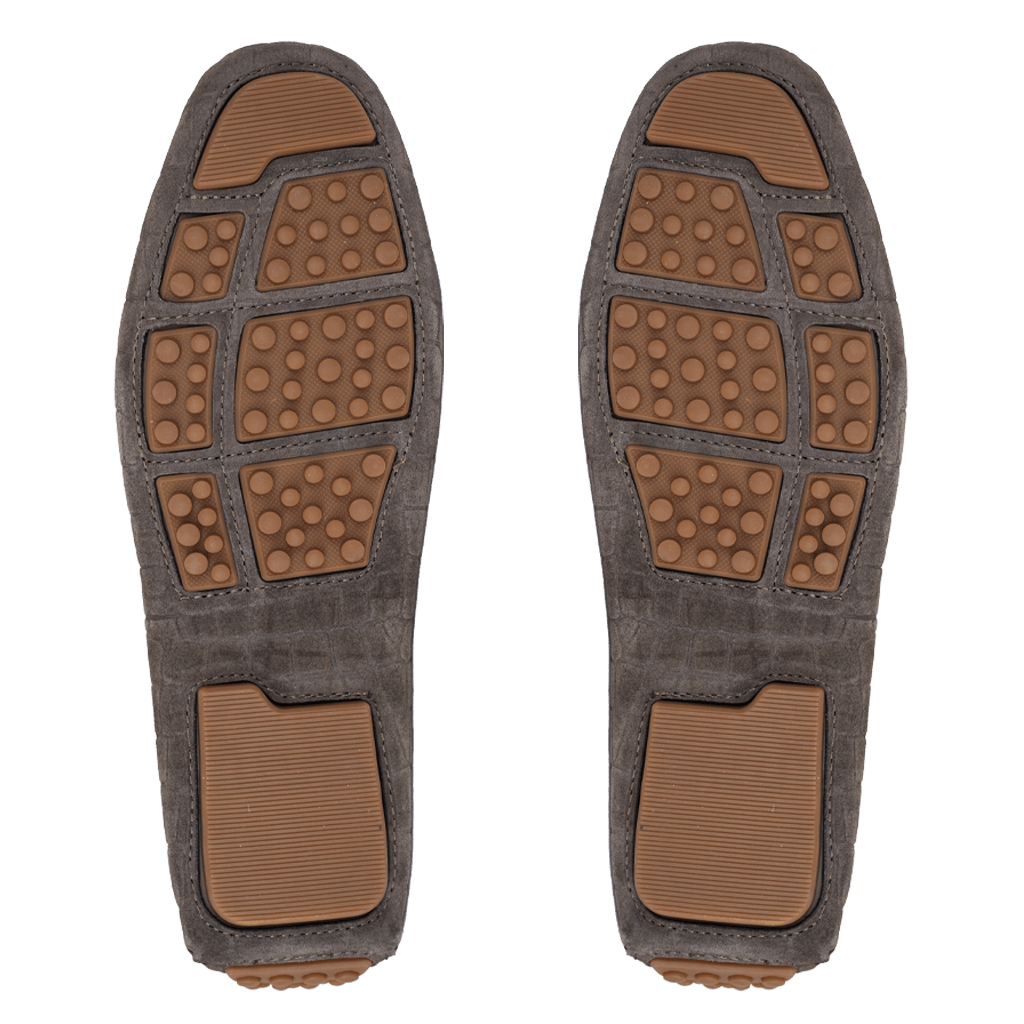 Bruce: Mocassin Homme - Daim Marron - Bleather Maroc