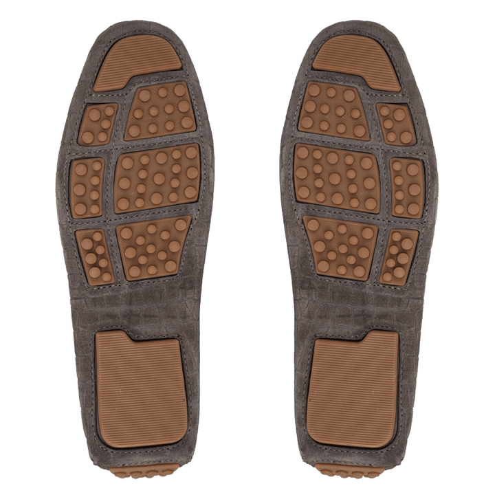 Bruce: Mocassin Homme - Daim Marron - Bleather Maroc