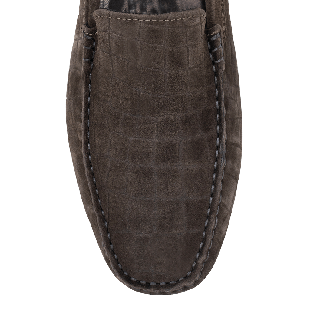 Bruce: Mocassin Homme - Daim Marron - Bleather Maroc