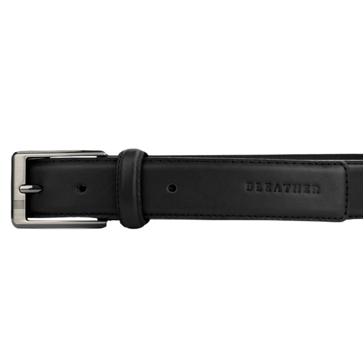 C72: Ceinture Homme - Cuir Noir - Bleather Maroc