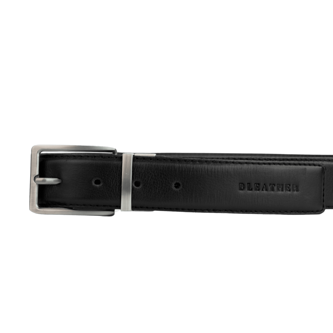 C74: Ceinture Homme - Cuir Noir - Bleather Maroc