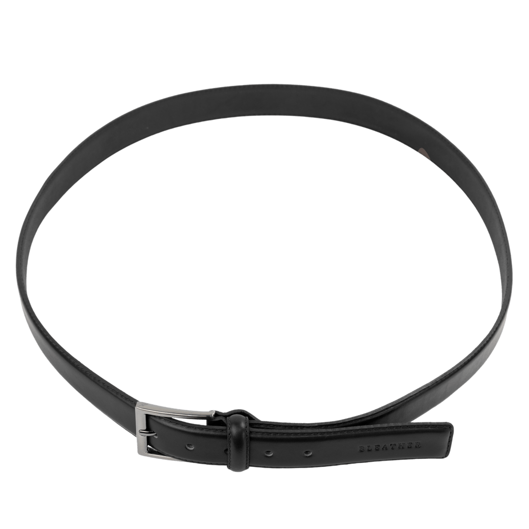 C74: Ceinture Homme - Cuir Noir - Bleather Maroc