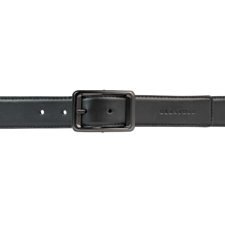 C92: Ceinture Homme - Cuir Noir/Marron chocolat - Bleather Maroc