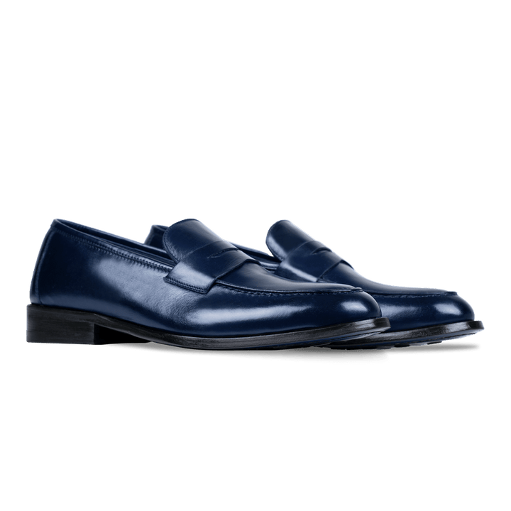 Carling: Mocassin Homme - Cuir Bleu nuit - Bleather Maroc