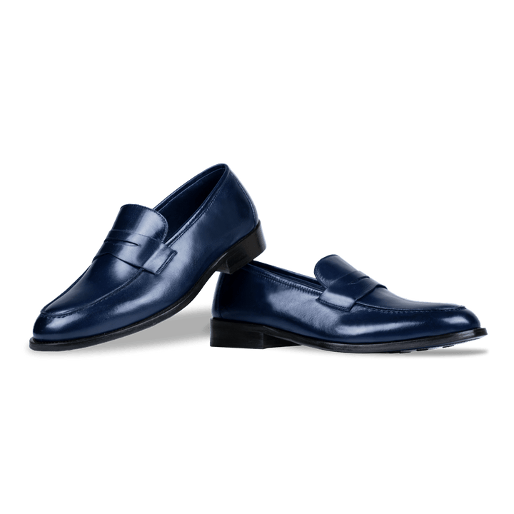 Carling: Mocassin Homme - Cuir Bleu nuit - Bleather Maroc