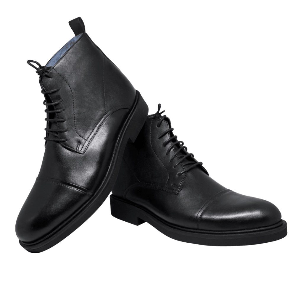 Carlow: Boots Homme - Caoutchouc Noir - Bleather Maroc