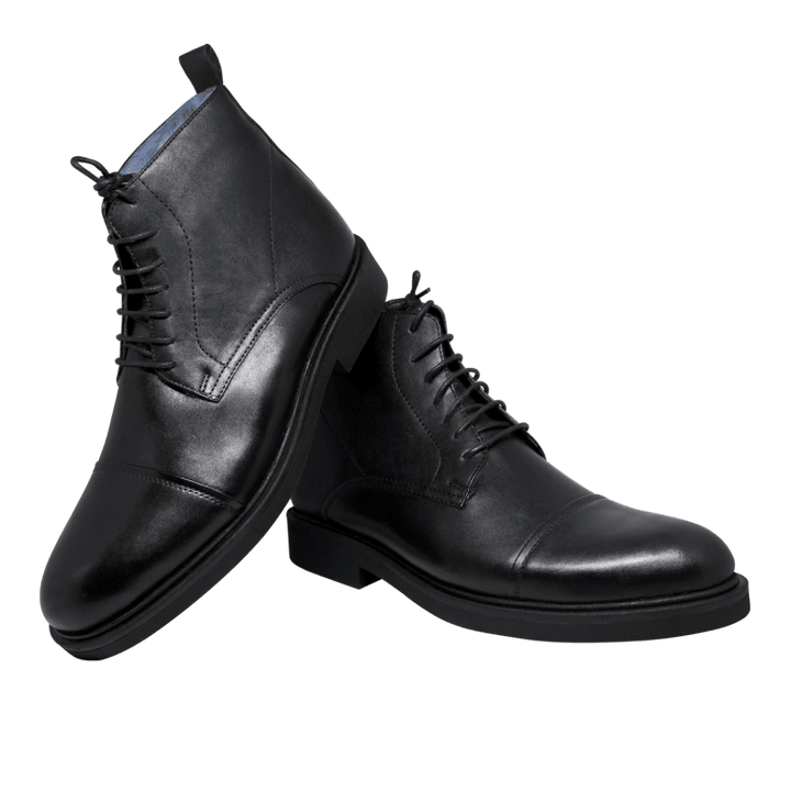 Carlow: Boots Homme - Caoutchouc Noir - Bleather Maroc