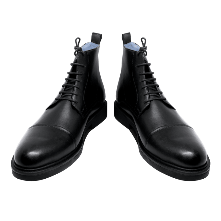 Carlow: Boots Homme - Caoutchouc Noir - Bleather Maroc