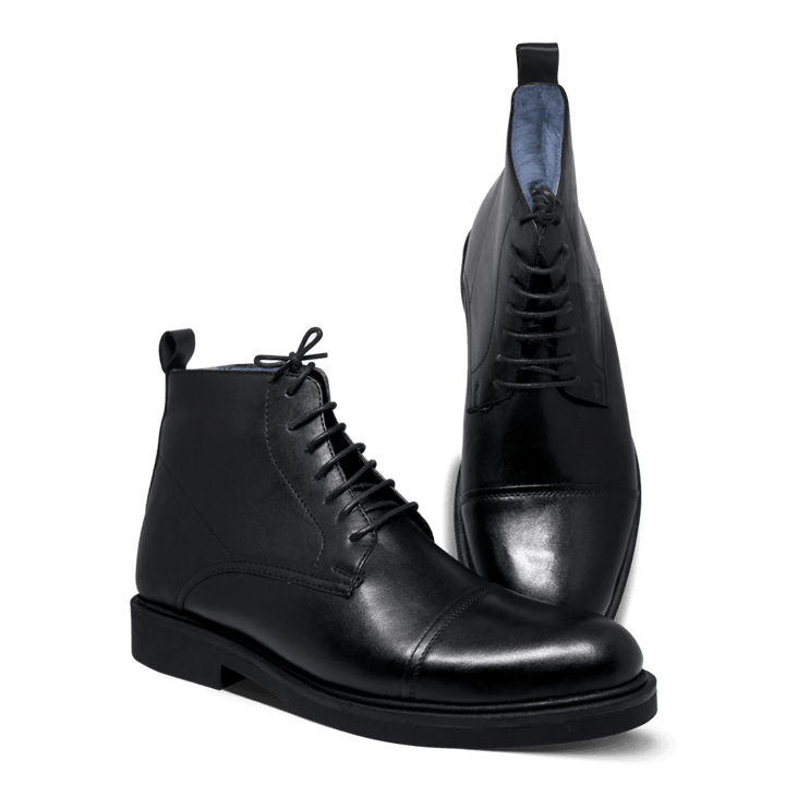 Carlow: Boots Homme - Caoutchouc Noir - Bleather Maroc