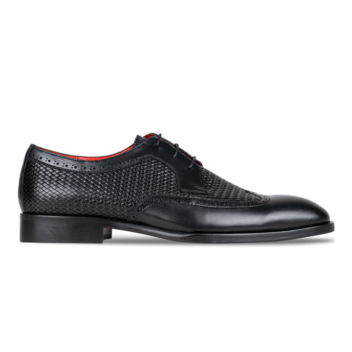 Carter: Derby Homme - Cuir Noir - Bleather Maroc