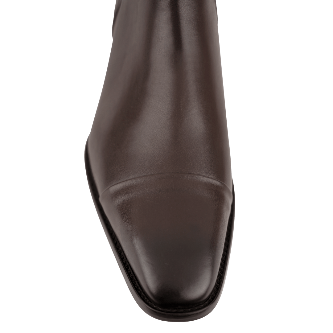 Cavan: Chelsea Boots Homme - Cuir Marron - Bleather Maroc