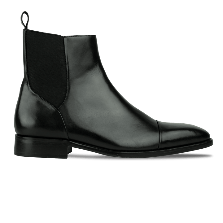 Cavan: Chelsea Boots Homme - Cuir Noir - Bleather Maroc