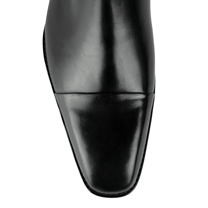 Cavan: Chelsea Boots Homme - Cuir Noir - Bleather Maroc