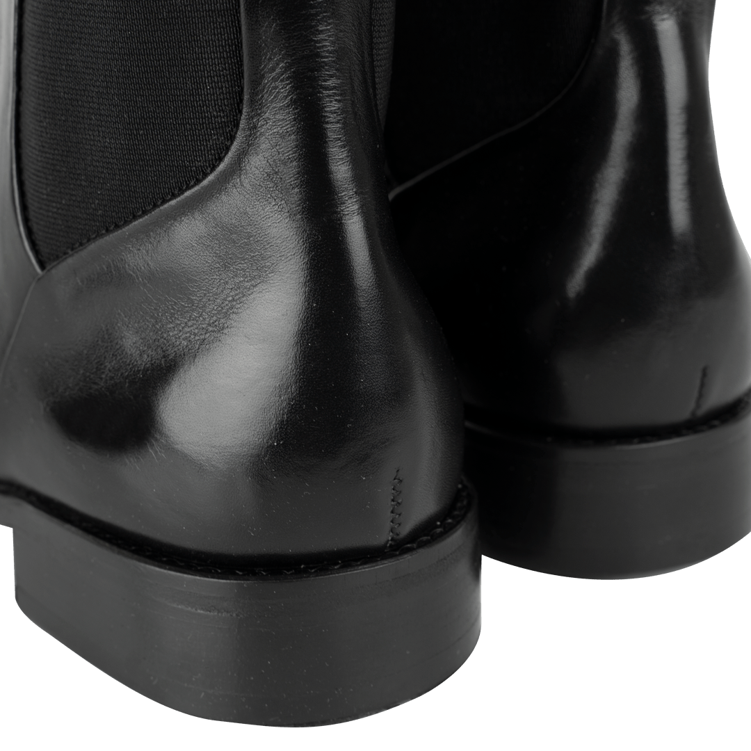 Cavan: Chelsea Boots Homme - Cuir Noir - Bleather Maroc