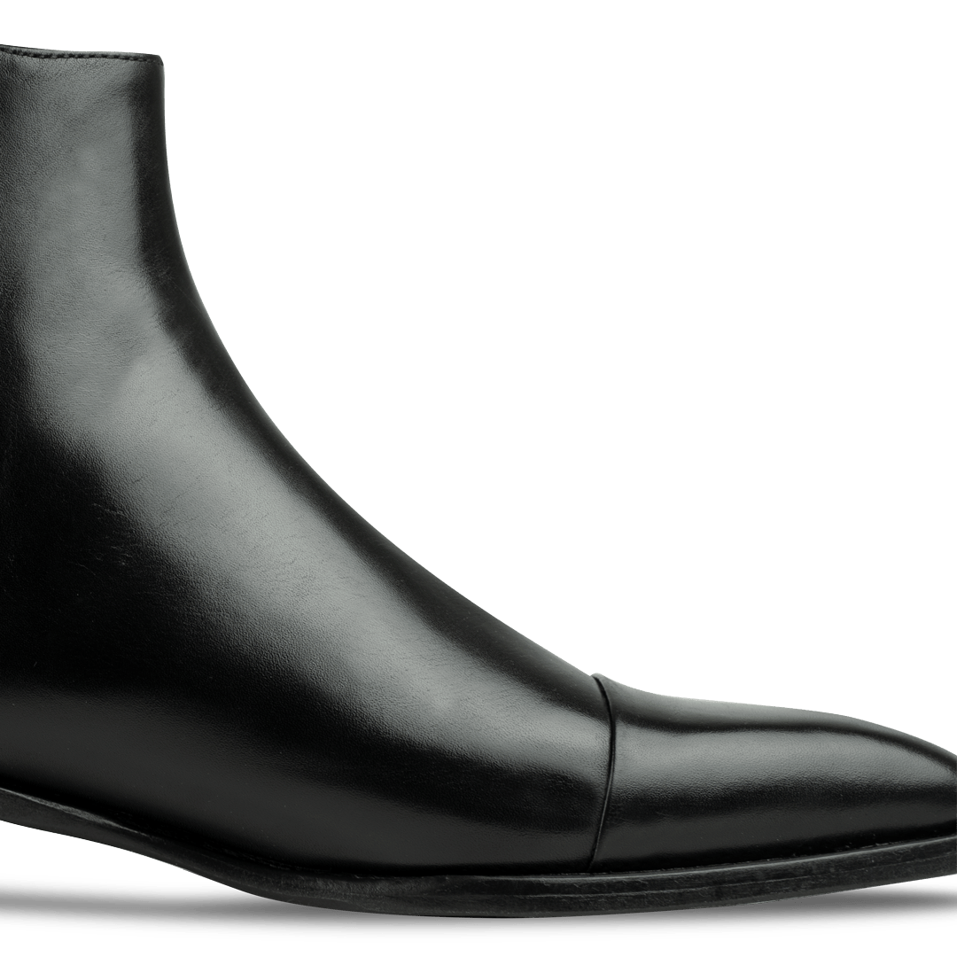 Cavan: Chelsea Boots Homme - Cuir Noir - Bleather Maroc