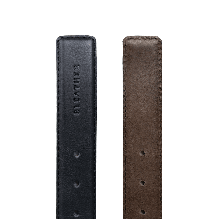 Ceinture: C66 Double Face Noir/Marron - Bleather Maroc