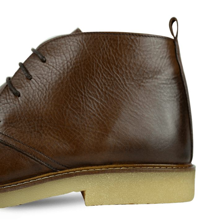 Charlton: Demi Bottes Homme - crêpe Marron - Bleather Maroc