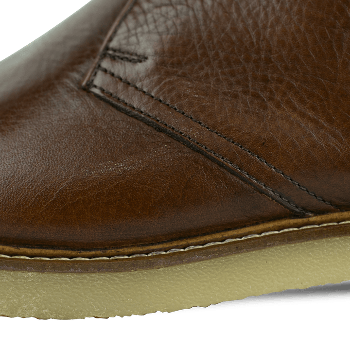 Charlton: Demi Bottes Homme - crêpe Marron - Bleather Maroc