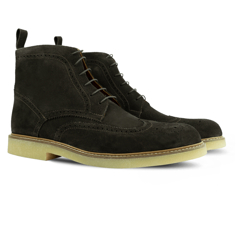 Columb: Bottes Homme - Crêpe Marron - Bleather Maroc