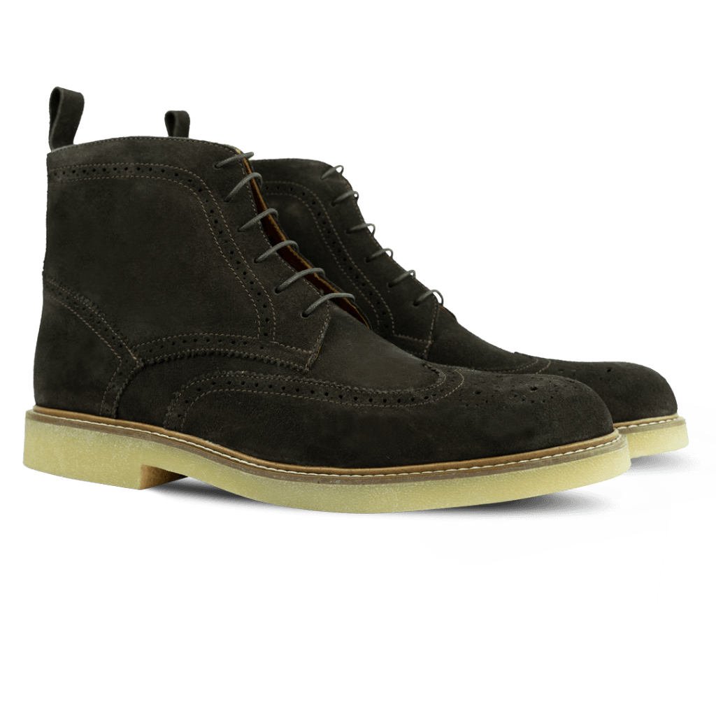 Columb: Bottes Homme - Crêpe Marron - Bleather Maroc