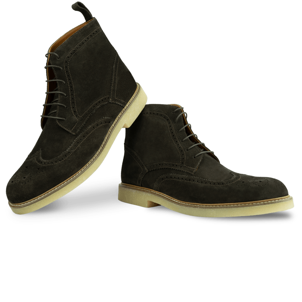 Columb: Bottes Homme - Crêpe Marron - Bleather Maroc