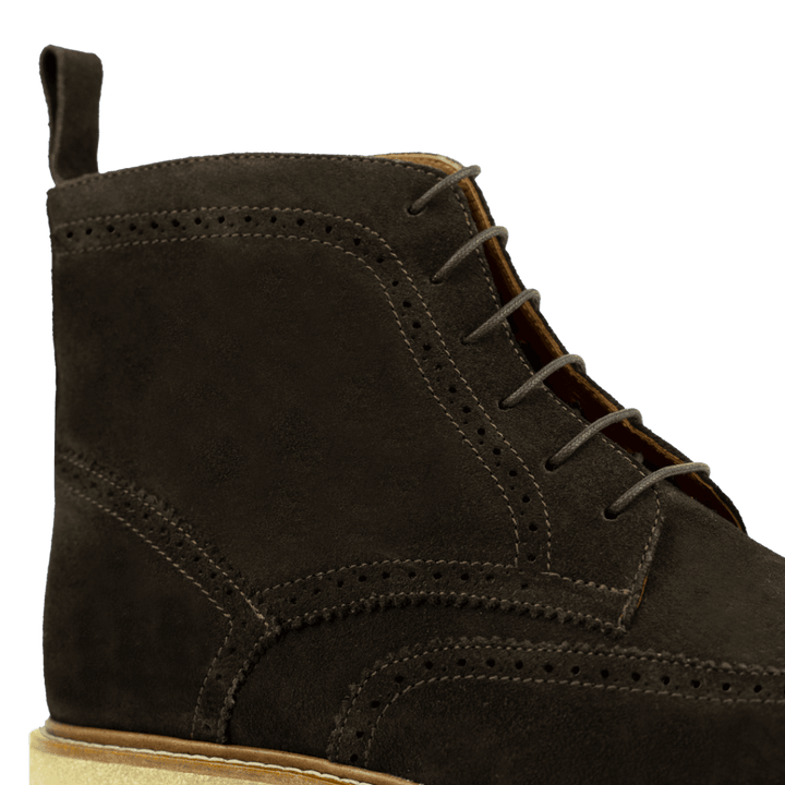 Columb: Bottes Homme - Crêpe Marron - Bleather Maroc