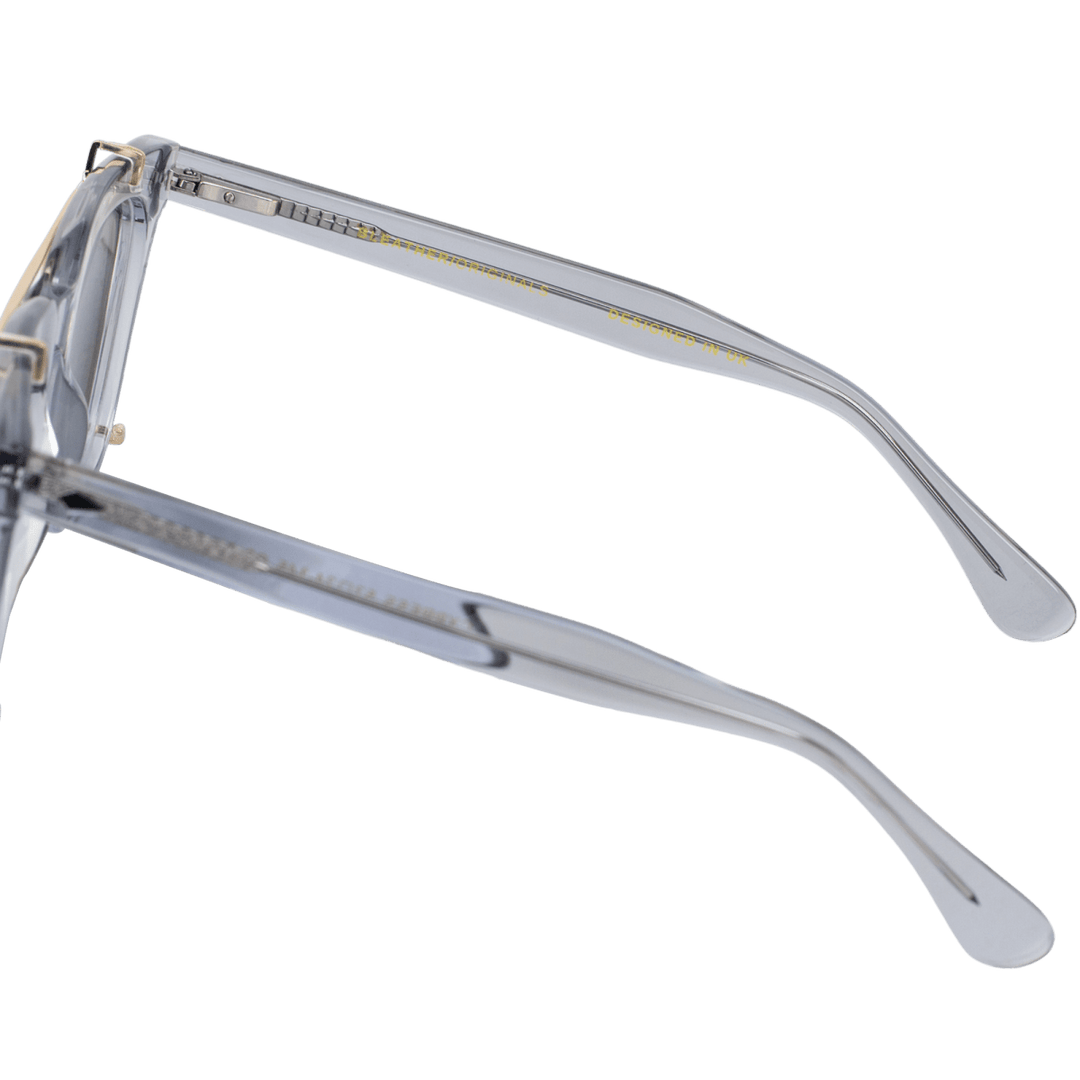 Cypress: Lunettes à clips de luxe Gris - Bleather Maroc