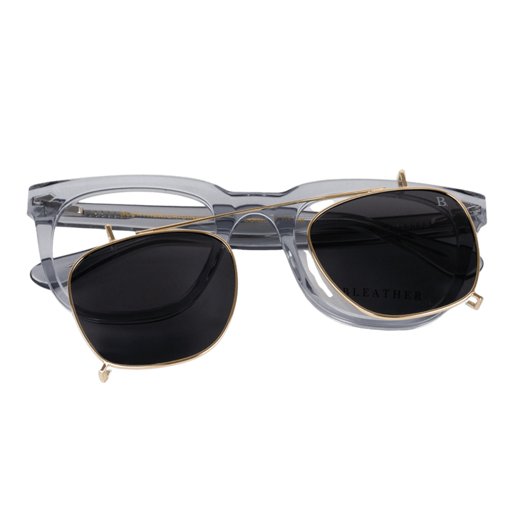 Cypress: Lunettes à clips de luxe Gris - Bleather Maroc