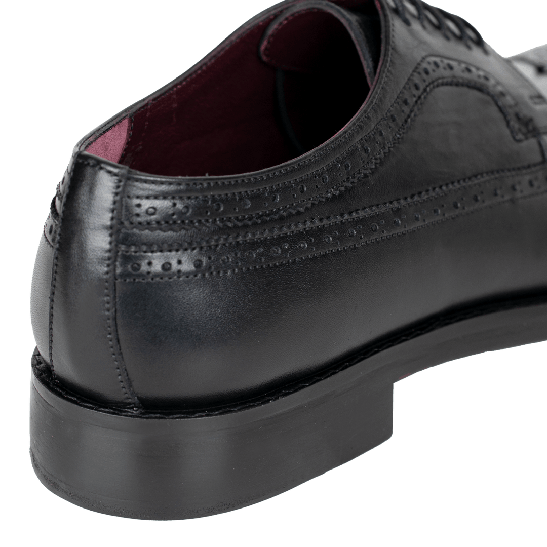 Dawson: Derby Homme - Cuir Noir - Bleather Maroc