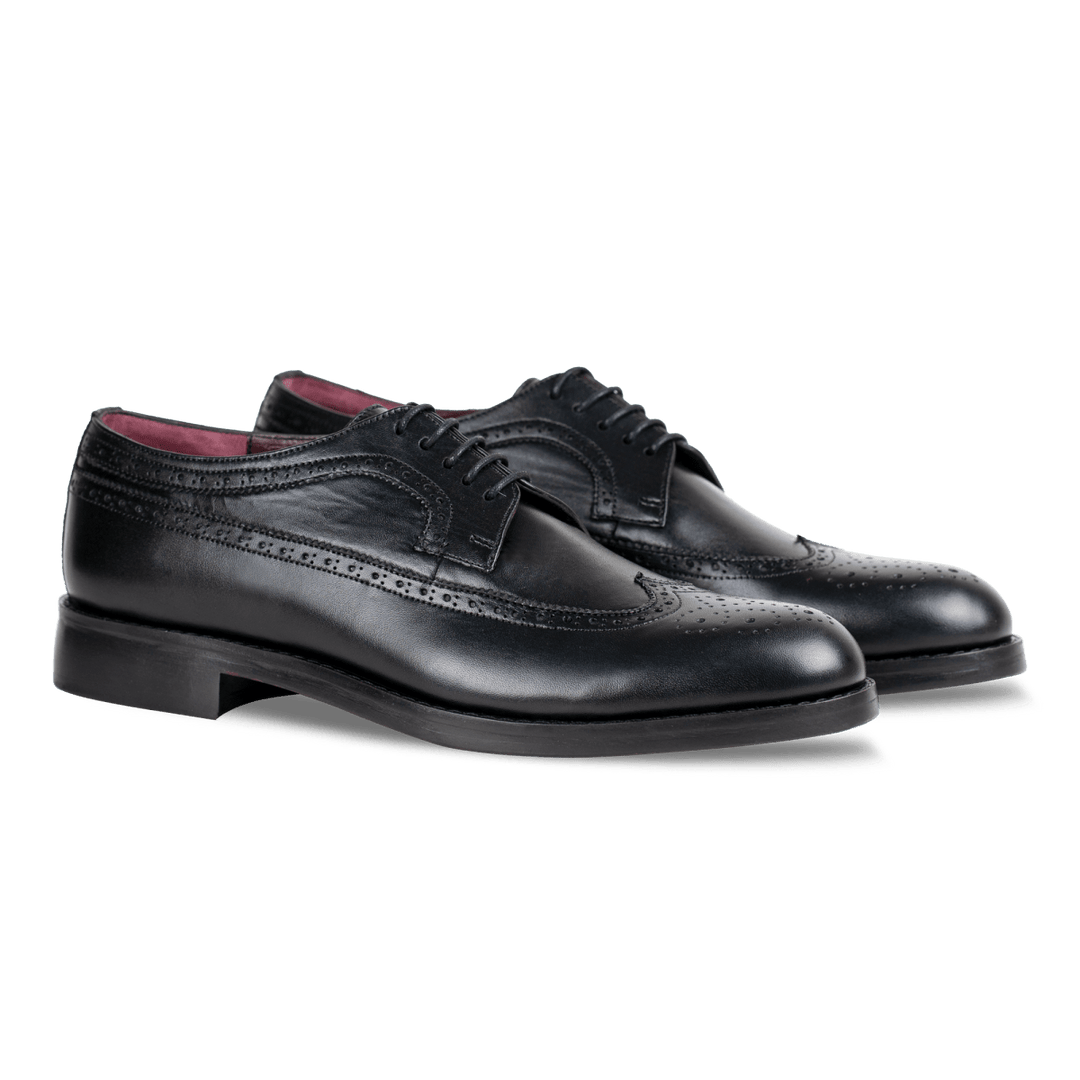 Dawson: Derby Homme - Cuir Noir - Bleather Maroc