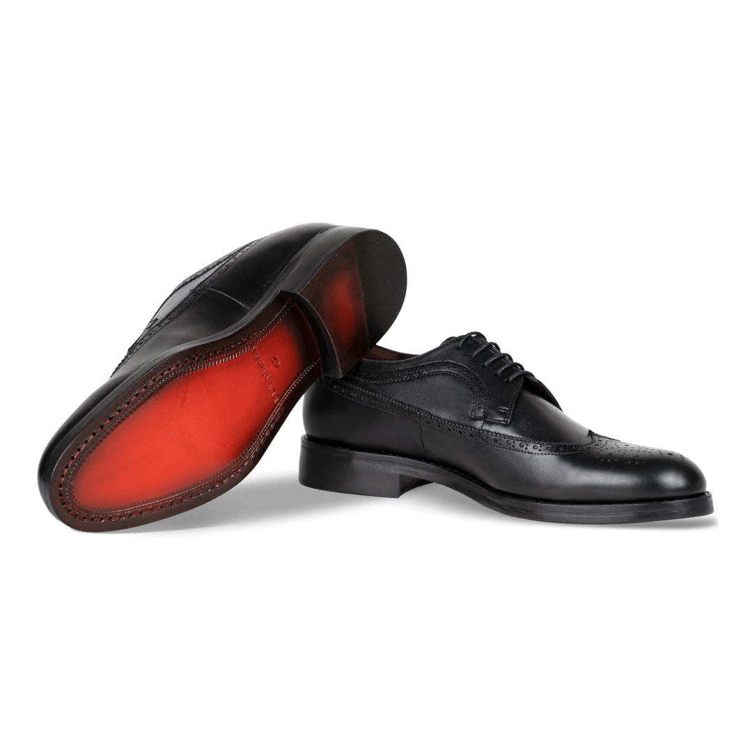 Dawson: Derby Homme - Cuir Noir - Bleather Maroc