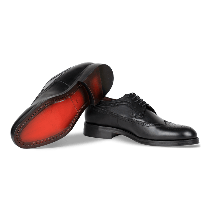 Dawson: Derby Homme - Cuir Noir - Bleather Maroc